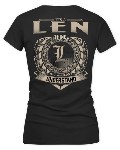 LENARD HH88-K2–Personalized Name Quote Apparel “It’s a/an NAME Thing You Wouldn’t Understand”