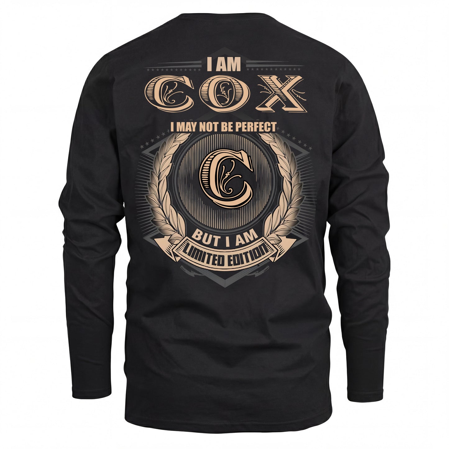 COX 2K-101–Personalized Name Quote Apparel “I Am NAME May Not Be Perfect But I Am Limited Edition”