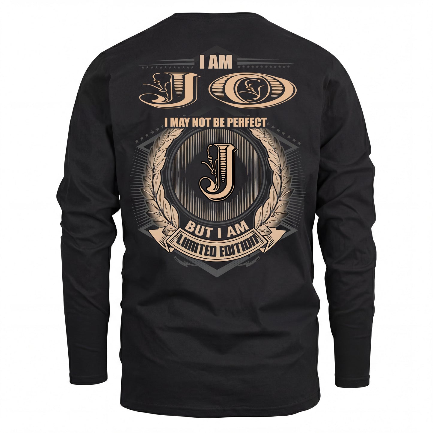 JO 2K-101–Personalized Name Quote Apparel “I Am NAME May Not Be Perfect But I Am Limited Edition”