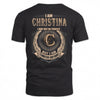 CHRISTINA 2K-101–Personalized Name Quote Apparel “I Am NAME May Not Be Perfect But I Am Limited Edition”