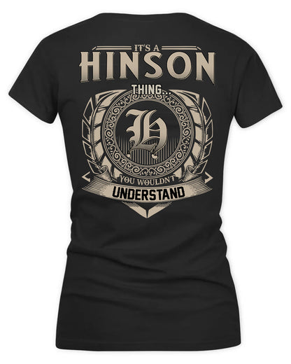 HINTON HH88-K2–Personalized Name Quote Apparel “It’s a/an NAME Thing You Wouldn’t Understand”