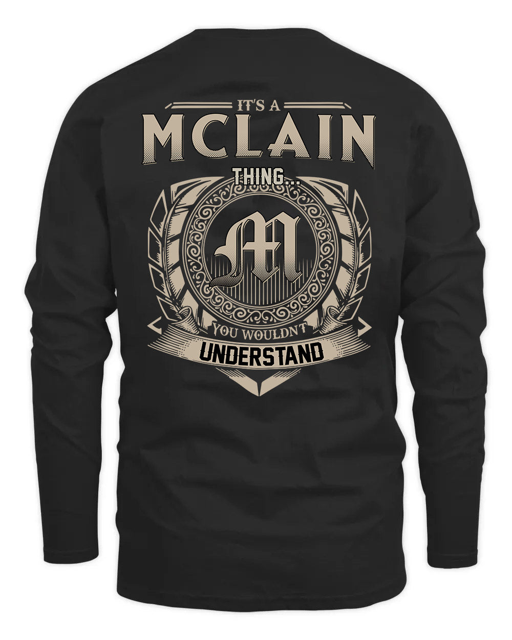 MCLAIN HH88-K2–Personalized Name Quote Apparel “It’s a/an NAME Thing You Wouldn’t Understand”