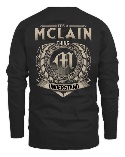 MCLAIN HH88-K2–Personalized Name Quote Apparel “It’s a/an NAME Thing You Wouldn’t Understand”
