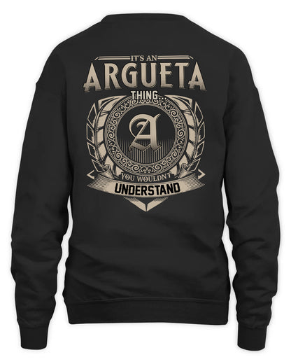 ARGUETA HH88-K2–Personalized Name Quote Apparel “It’s a/an NAME Thing You Wouldn’t Understand”