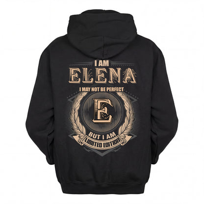 ELENA 2K-101–Personalized Name Quote Apparel “I Am NAME May Not Be Perfect But I Am Limited Edition”