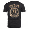 GRANT 2K-101–Personalized Name Quote Apparel “I Am NAME May Not Be Perfect But I Am Limited Edition”
