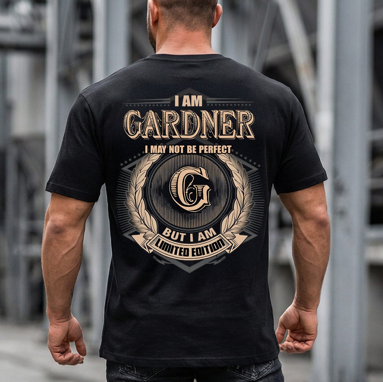 GARDNER 2K-101–Personalized Name Quote Apparel “I Am NAME May Not Be Perfect But I Am Limited Edition”