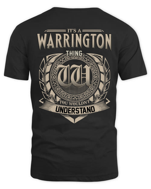 WARRINGTON HH88-K2–Personalized Name Quote Apparel “It’s a/an NAME Thing You Wouldn’t Understand”