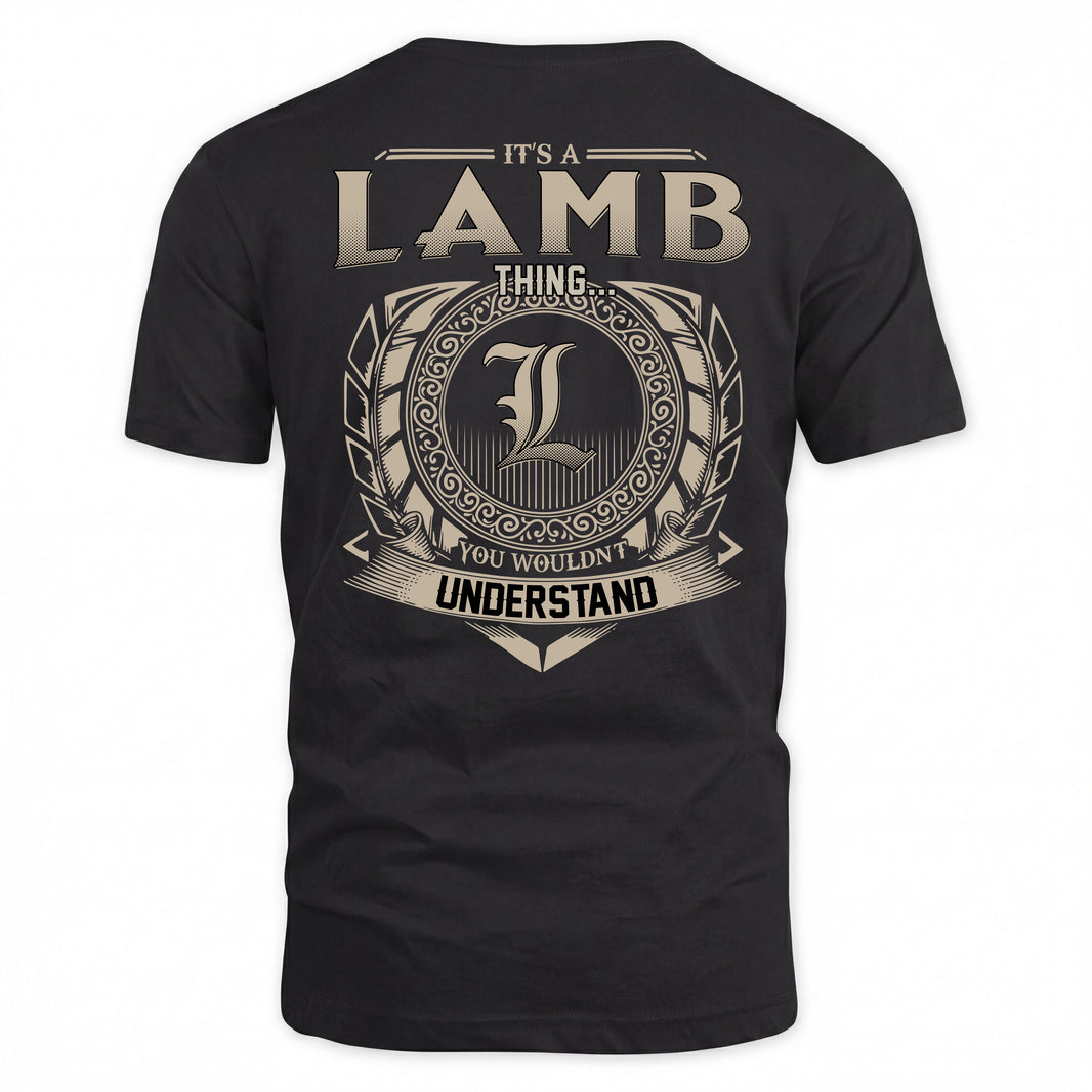LAMB HH88-K2–Personalized Name Quote Apparel “It’s a/an NAME Thing You Wouldn’t Understand”