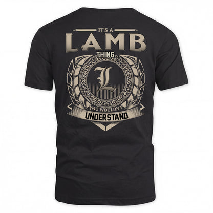 LAMB HH88-K2–Personalized Name Quote Apparel “It’s a/an NAME Thing You Wouldn’t Understand”
