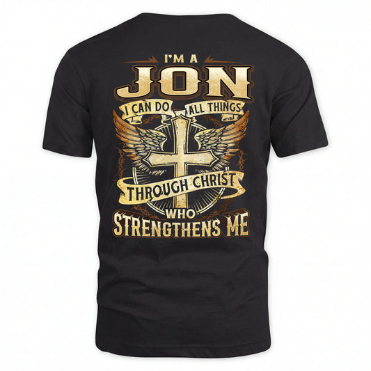 JON HH88-K2–Personalized Name Quote T-Shirt