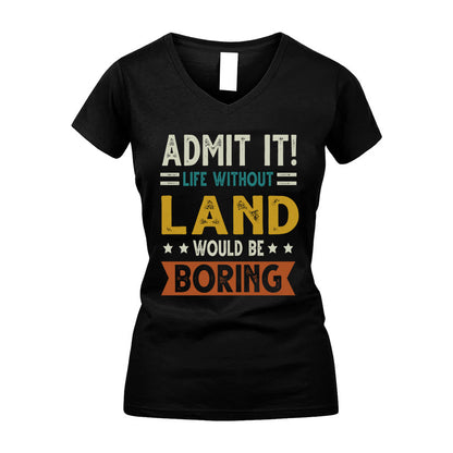 DALRYMPLE HH88-K2–Personalized Funny Quote Apparel “Life Without NAME Would Be Boring”