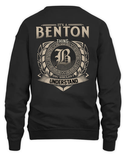 BENTON HH88-K2–Personalized Name Quote Apparel “It’s a/an NAME Thing You Wouldn’t Understand”