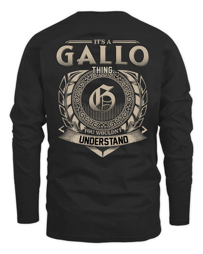 GALLO HH88-K2–Personalized Name Quote Apparel “It’s a/an NAME Thing You Wouldn’t Understand”