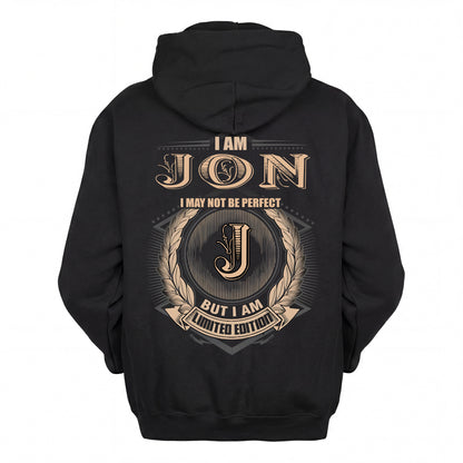 JON 2K-101–Personalized Name Quote Apparel “I Am NAME May Not Be Perfect But I Am Limited Edition”