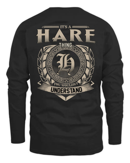 HARE HH88-K2–Personalized Name Quote Apparel “It’s a/an NAME Thing You Wouldn’t Understand”
