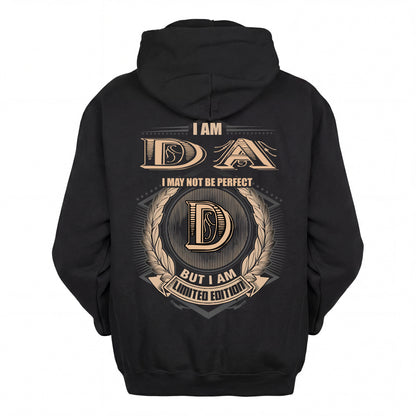 DA 2K-101–Personalized Name Quote Apparel “I Am NAME May Not Be Perfect But I Am Limited Edition”