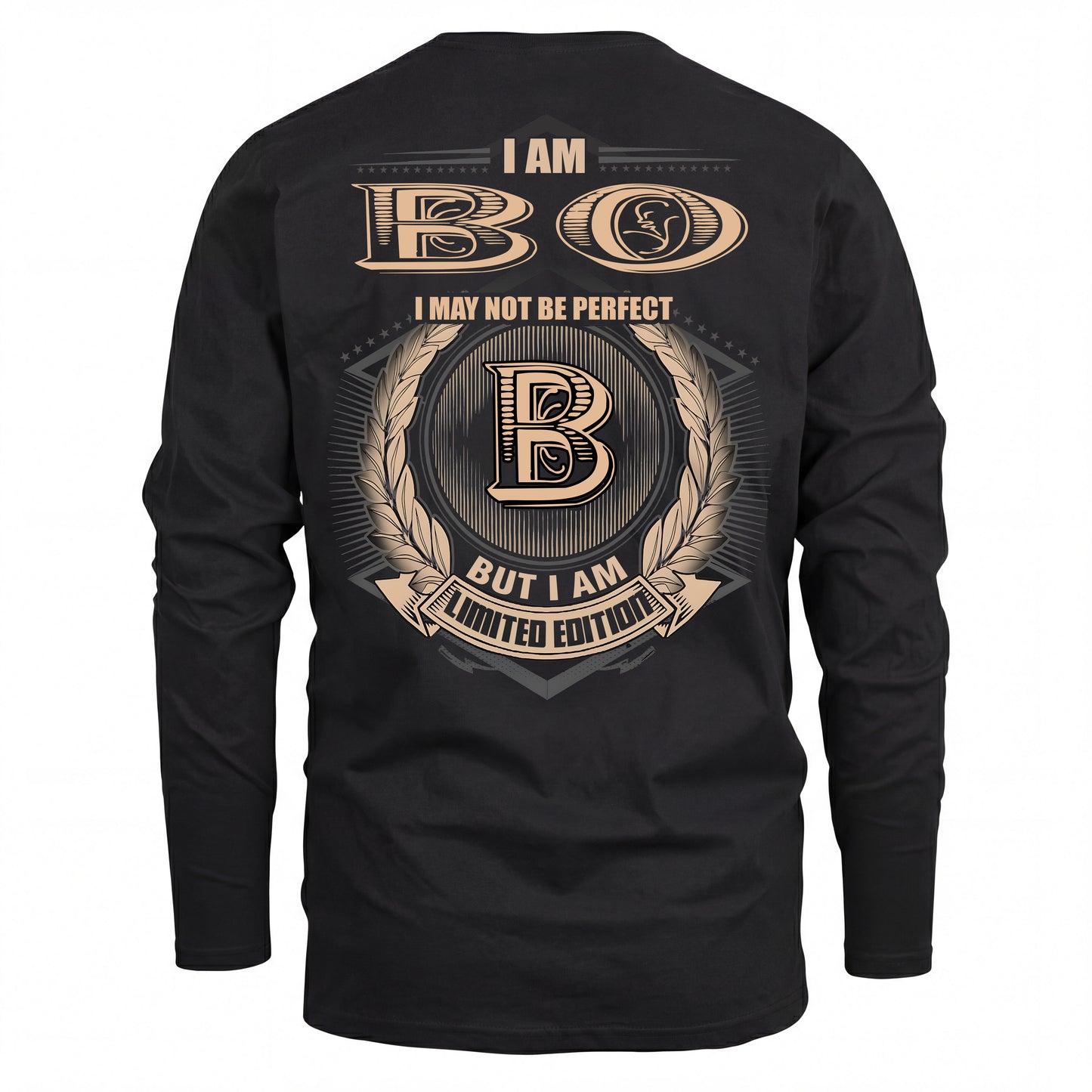 BO 2K-101–Personalized Name Quote Apparel “I Am NAME May Not Be Perfect But I Am Limited Edition”