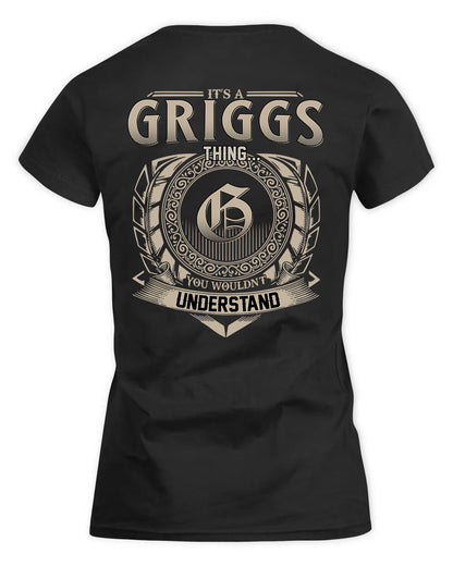 GRIGGS HH88-K2–Personalized Name Quote Apparel “It’s a/an NAME Thing You Wouldn’t Understand”