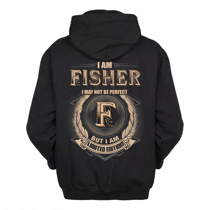 FISHER 2K-101–Personalized Name Quote Apparel “I Am NAME May Not Be Perfect But I Am Limited Edition”