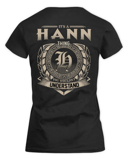 HANN HH88-K2–Personalized Name Quote Apparel “It’s a/an NAME Thing You Wouldn’t Understand”