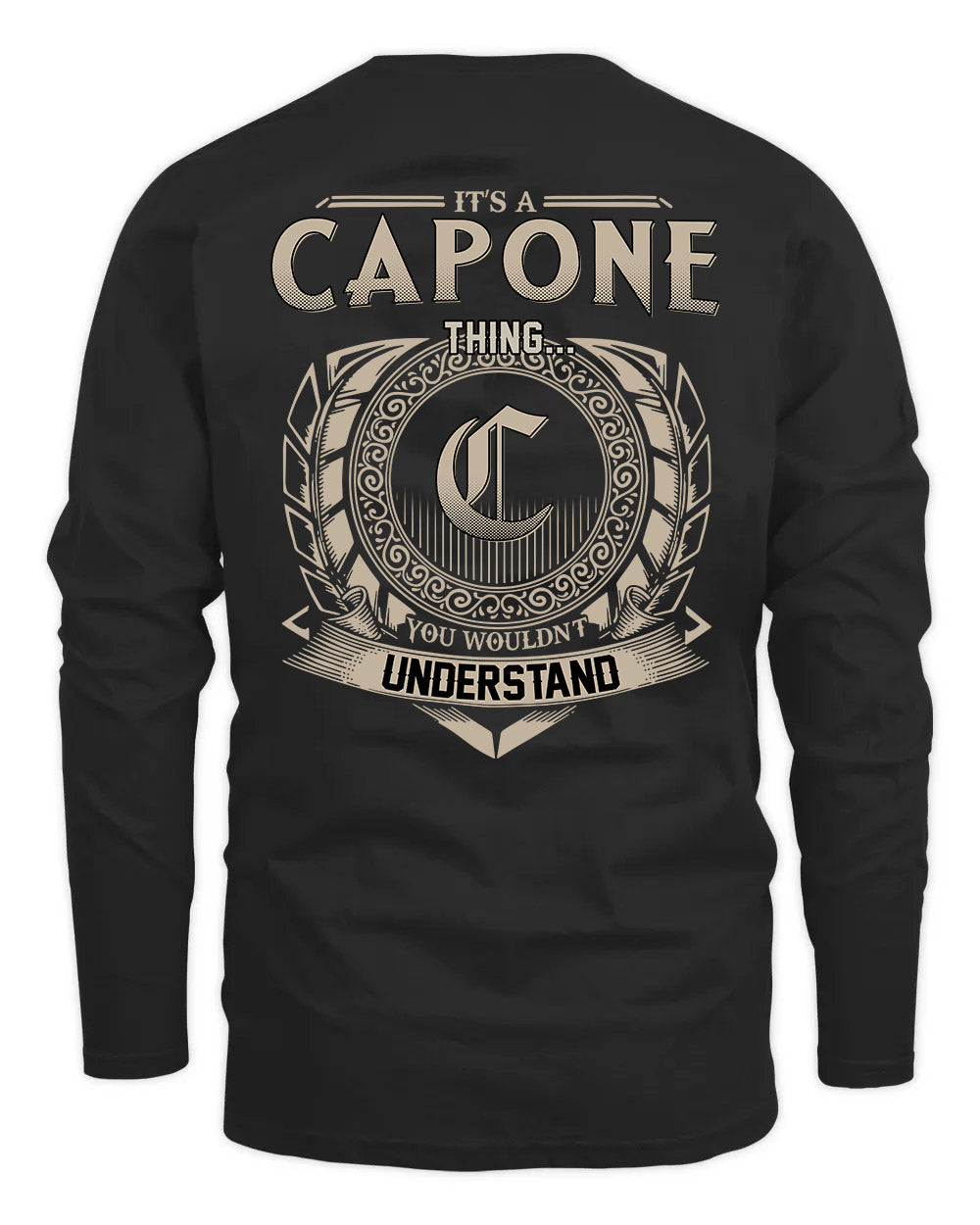 CAPONE HH88-K2–Personalized Name Quote Apparel “It’s a/an NAME Thing You Wouldn’t Understand”
