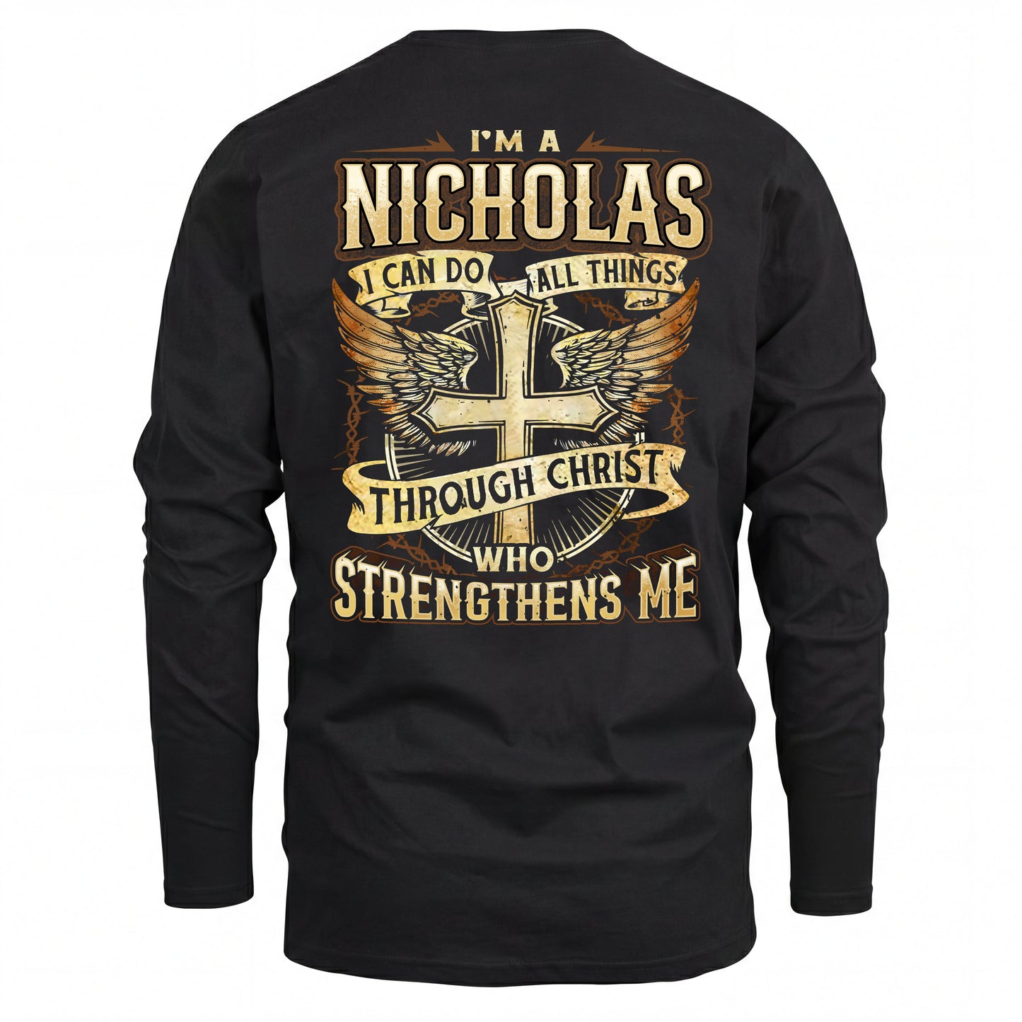 NICHOLAS HH88-K2–Personalized Name Quote T-Shirt