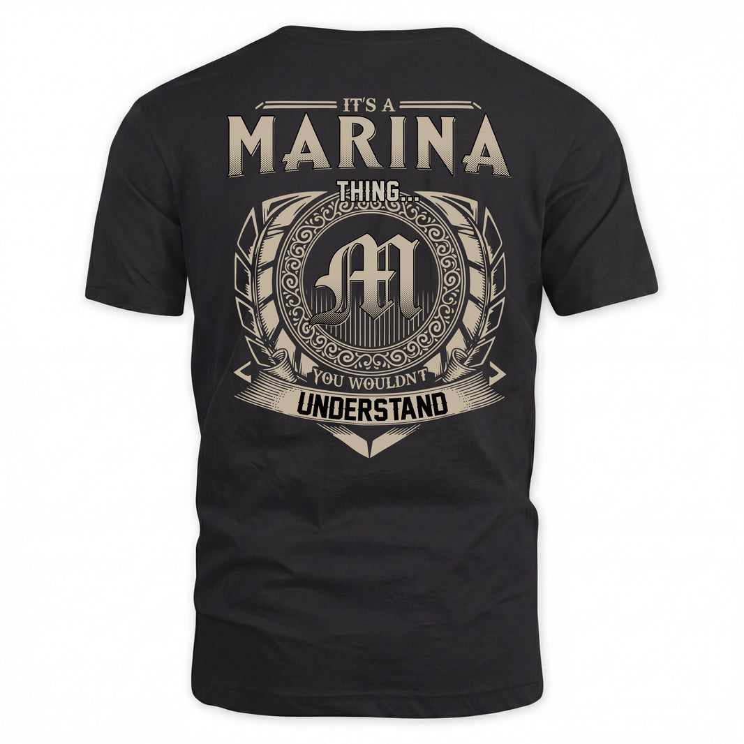 MARINA HH88-K2–Personalized Name Quote Apparel “It’s a/an NAME Thing You Wouldn’t Understand”