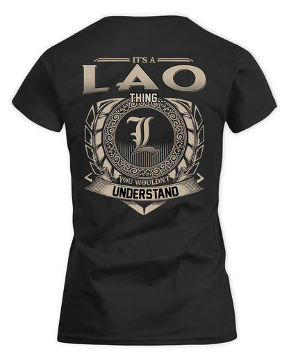 LAO HH88-K2–Personalized Name Quote Apparel “It’s a/an NAME Thing You Wouldn’t Understand”
