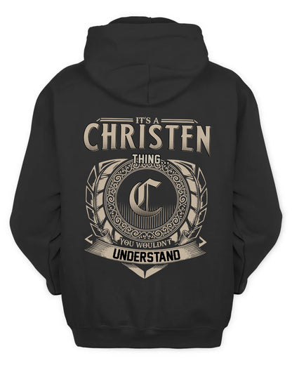 CHRISTEN HH88-K2–Personalized Name Quote Apparel “It’s a/an NAME Thing You Wouldn’t Understand”
