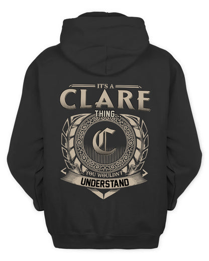 CLARE HH88-K2–Personalized Name Quote Apparel “It’s a/an NAME Thing You Wouldn’t Understand”