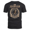JOHNSON 2K-101–Personalized Name Quote Apparel “I Am NAME May Not Be Perfect But I Am Limited Edition”
