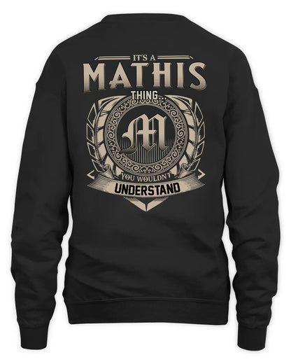 MATHIS HH88-K2–Personalized Name Quote Apparel “It’s a/an NAME Thing You Wouldn’t Understand”