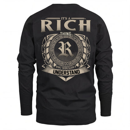 RICH HH88-K2–Personalized Name Quote Apparel “It’s an NAME Thing You Wouldn’t Understand”
