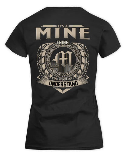 MINER HH88-K2–Personalized Name Quote Apparel “It’s a/an NAME Thing You Wouldn’t Understand”