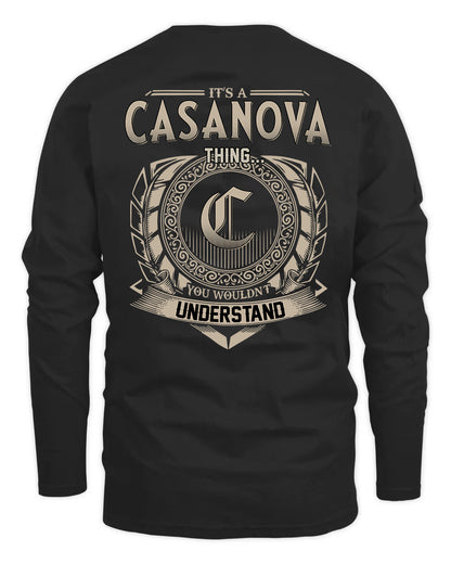 CASANOVA HH88-K2–Personalized Name Quote Apparel “It’s a/an NAME Thing You Wouldn’t Understand”