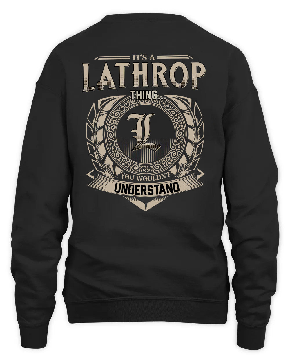 LATHROP HH88-K2–Personalized Name Quote Apparel “It’s a/an NAME Thing You Wouldn’t Understand”