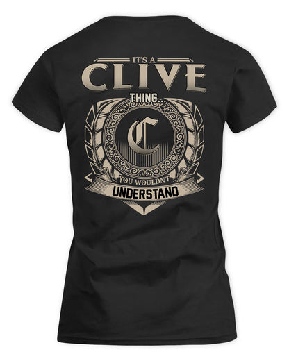 CLIVE HH88-K2–Personalized Name Quote Apparel “It’s a/an NAME Thing You Wouldn’t Understand”