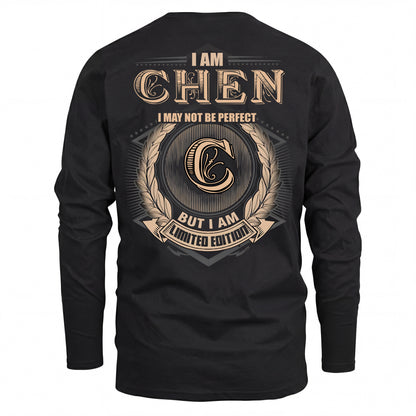 CHEN 2K-101–Personalized Name Quote Apparel “I Am NAME May Not Be Perfect But I Am Limited Edition”