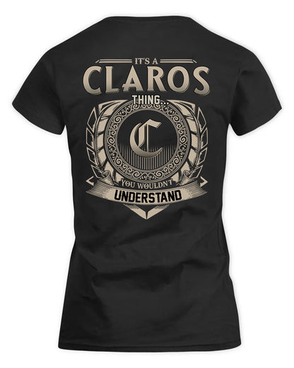 CLAROS HH88-K2–Personalized Name Quote Apparel “It’s a/an NAME Thing You Wouldn’t Understand”