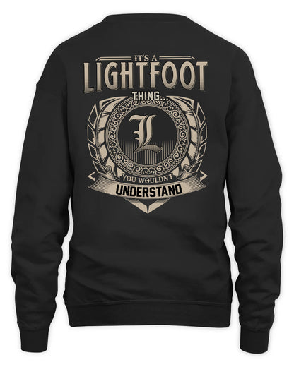 LIGHTFOOT HH88-K2–Personalized Name Quote Apparel “It’s a/an NAME Thing You Wouldn’t Understand”