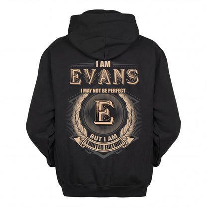 EVANS 2K-101–Personalized Name Quote Apparel “I Am NAME May Not Be Perfect But I Am Limited Edition”