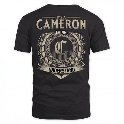 CAMERON HH88-K2–Personalized Name Quote Apparel “It’s an NAME Thing You Wouldn’t Understand”