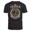JENNA 2K-101–Personalized Name Quote Apparel “I Am NAME May Not Be Perfect But I Am Limited Edition”