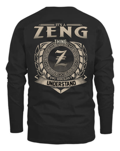 ZENG HH88-K2–Personalized Name Quote Apparel “It’s a/an NAME Thing You Wouldn’t Understand”
