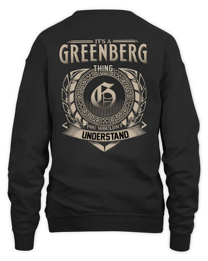 GREENBERG HH88-K2–Personalized Name Quote Apparel “It’s a/an NAME Thing You Wouldn’t Understand”