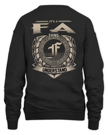 FA HH88-K2–Personalized Name Quote Apparel “It’s a/an NAME Thing You Wouldn’t Understand”