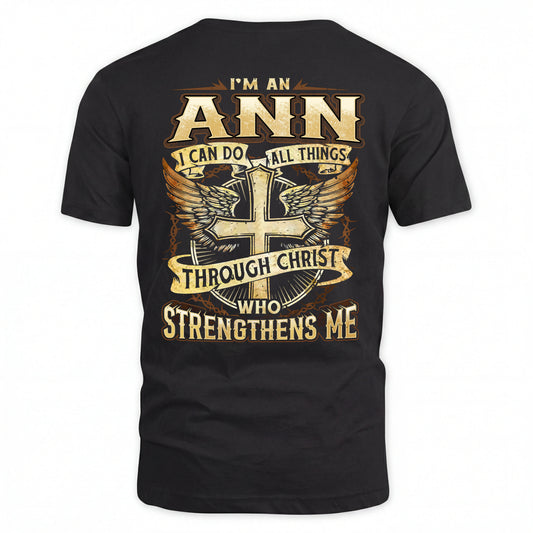 ANN HH88-K2–Personalized Name Quote T-Shirt