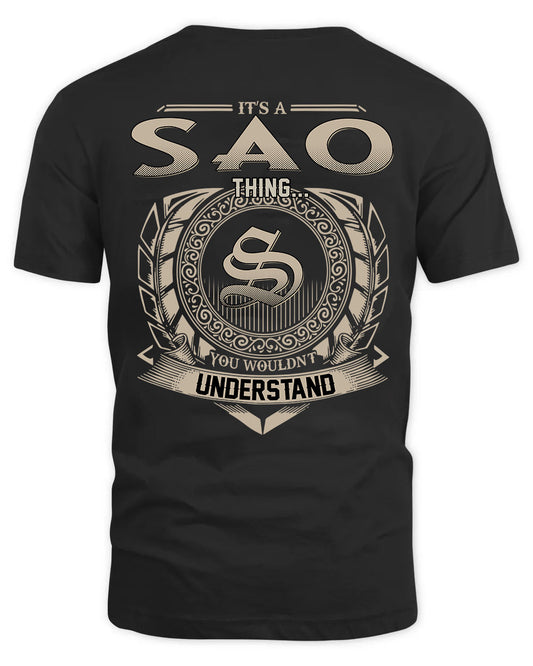 SAO HH88-K2–Personalized Name Quote Apparel “It’s a/an NAME Thing You Wouldn’t Understand”