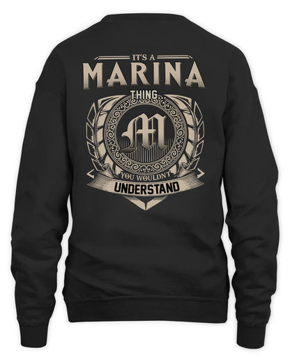 MARINA HH88-K2–Personalized Name Quote Apparel “It’s a/an NAME Thing You Wouldn’t Understand”
